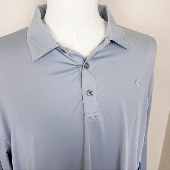 Coolibar Mens David Ledbetter Long Sleeve Golf Polo | XXL - Picture 3 of 14